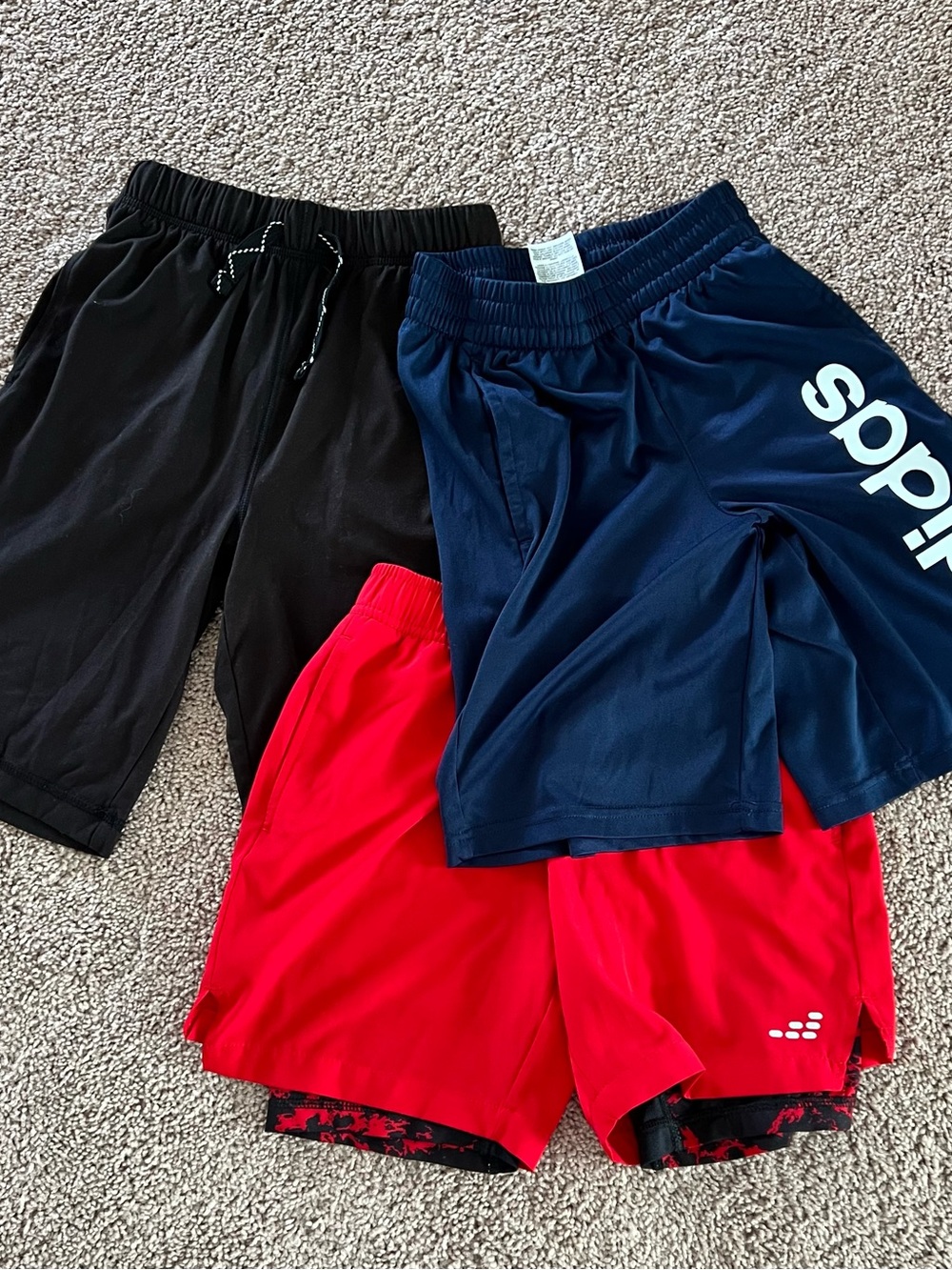 Lot of three boys athletic shorts- great condition